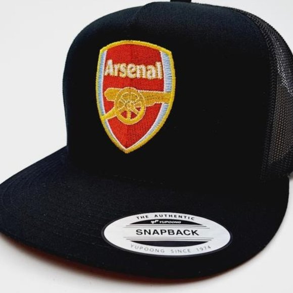 English Arsenal Football Club Flat Bill Trucker Mesh Snapback Cap Hat UK Soccer